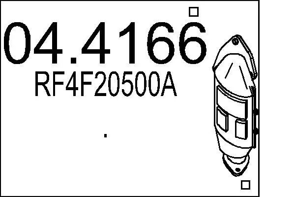 Handler.Part Catalytic converter MTS 044166 1