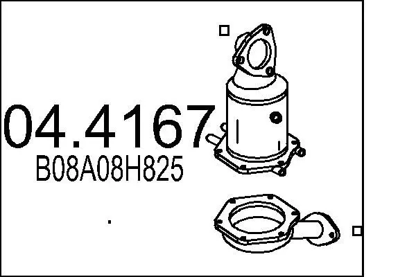 Handler.Part Catalytic converter MTS 044167 1