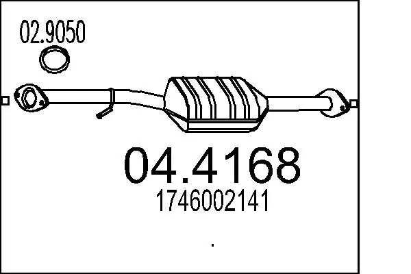 Handler.Part Catalytic converter MTS 044168 1