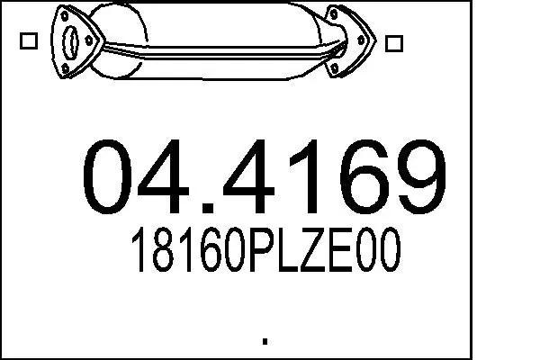 Handler.Part Catalytic converter MTS 044169 1