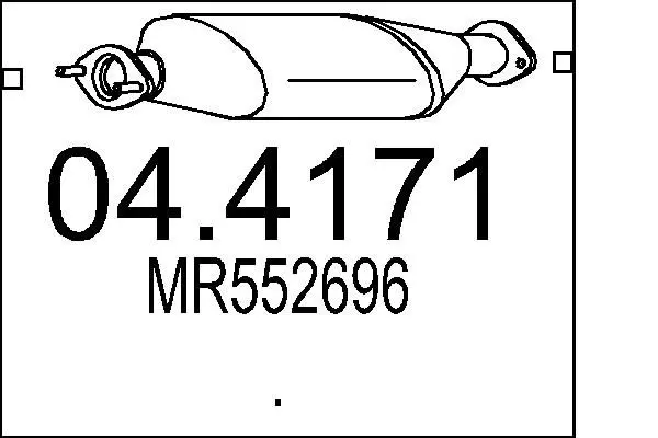 Handler.Part Catalytic converter MTS 044171 1