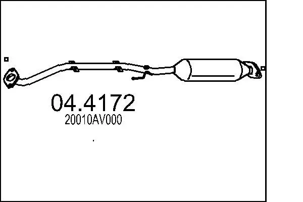 Handler.Part Catalytic converter MTS 044172 1