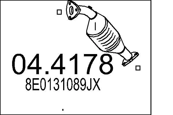 Handler.Part Catalytic converter MTS 044178 1