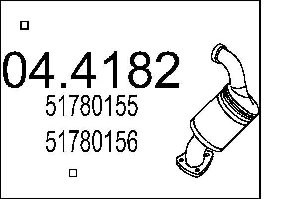 Handler.Part Catalytic converter MTS 044182 1