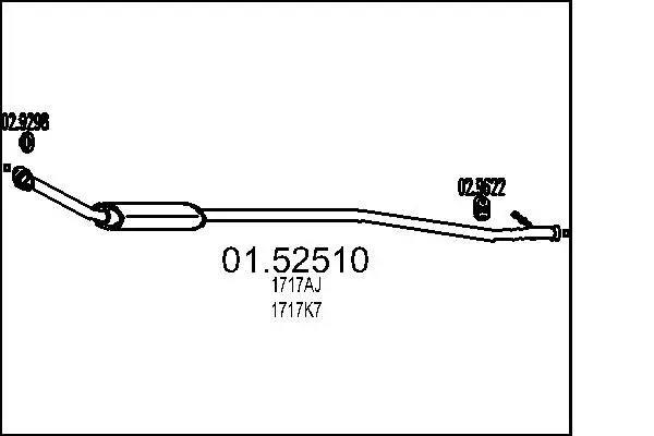 Handler.Part Middle silencer MTS 0152510 1