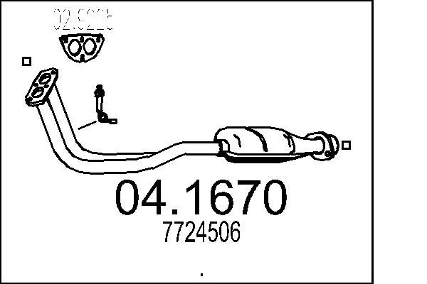 Handler.Part Catalytic converter MTS 041670 1