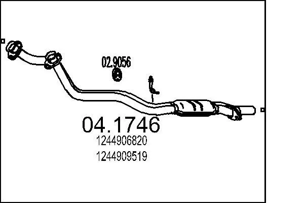 Handler.Part Catalytic converter MTS 041746 1