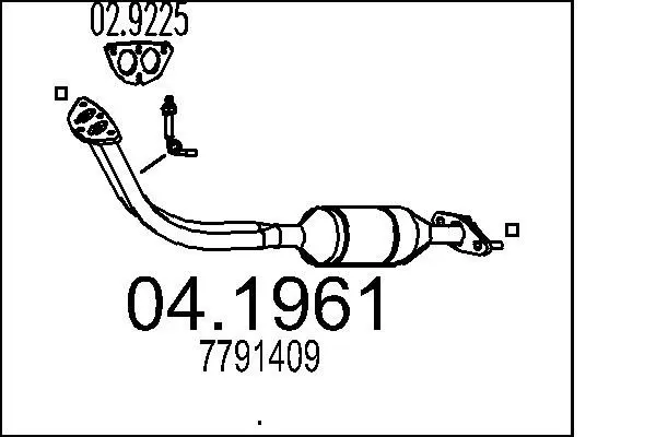 Handler.Part Catalytic converter MTS 041961 1