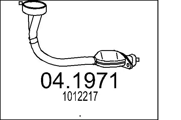 Handler.Part Catalytic converter MTS 041971 1