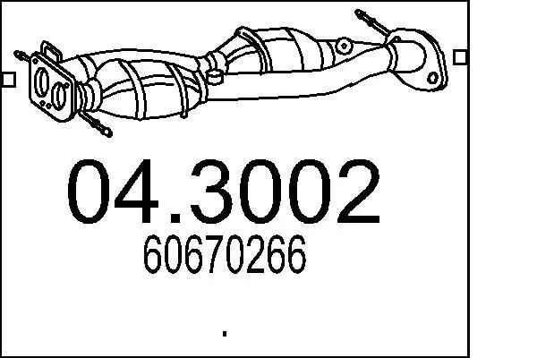 Handler.Part Catalytic converter MTS 043002 1