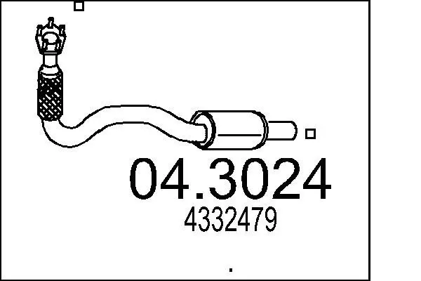 Handler.Part Catalytic converter MTS 043024 1