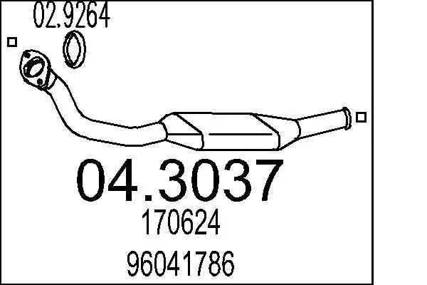 Handler.Part Catalytic converter MTS 043037 1