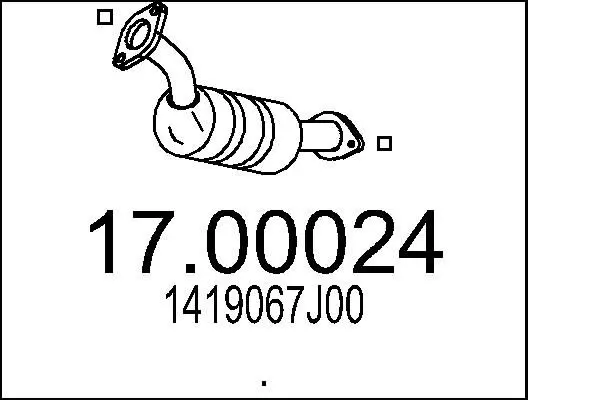 Handler.Part Soot/particulate filter, exhaust system MTS 1700024 1