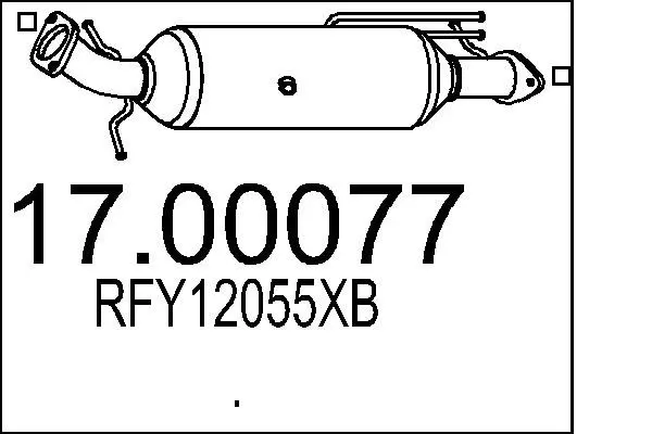 Handler.Part Soot/particulate filter, exhaust system MTS 1700077 1