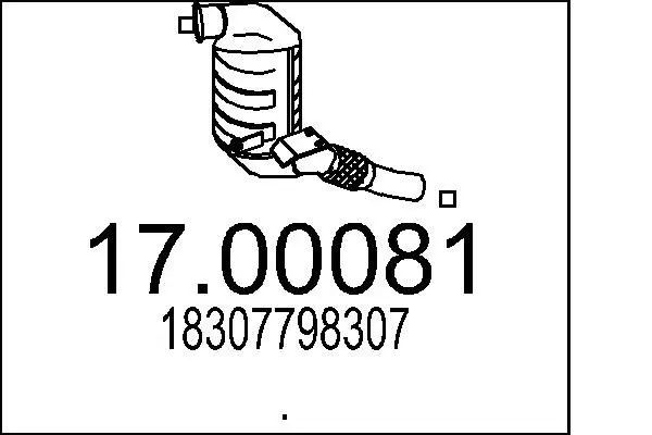 Handler.Part Soot/particulate filter, exhaust system MTS 1700081 1