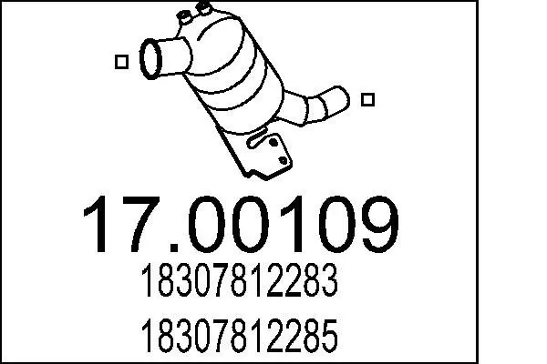 Handler.Part Soot/particulate filter, exhaust system MTS 1700109 1