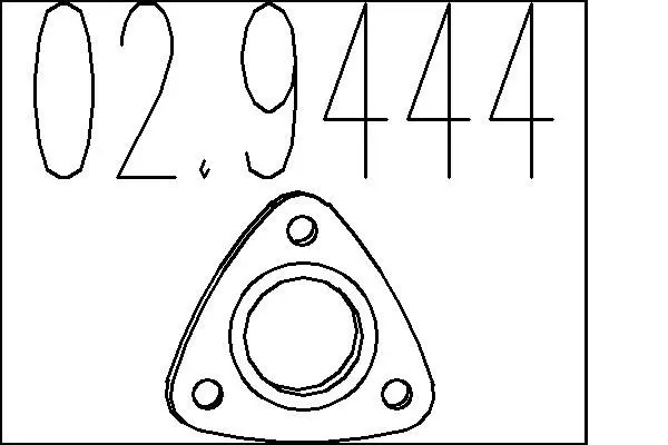 Handler.Part Gasket, exhaust pipe MTS 029444 1