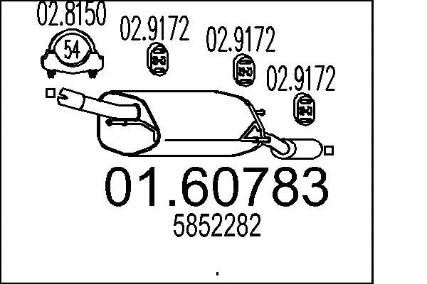 Handler.Part End silencer MTS 0160783 1