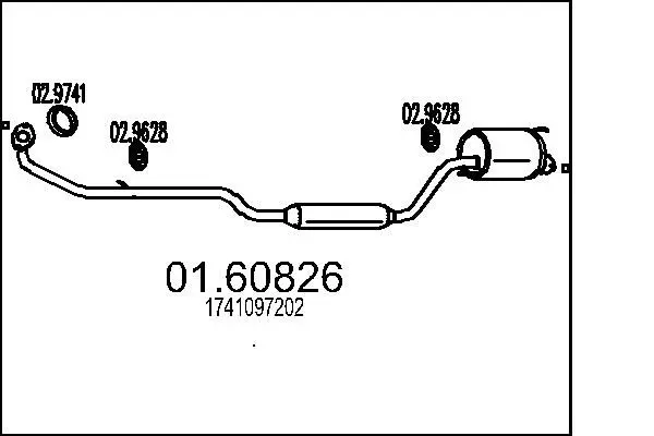 Handler.Part End silencer MTS 0160826 1