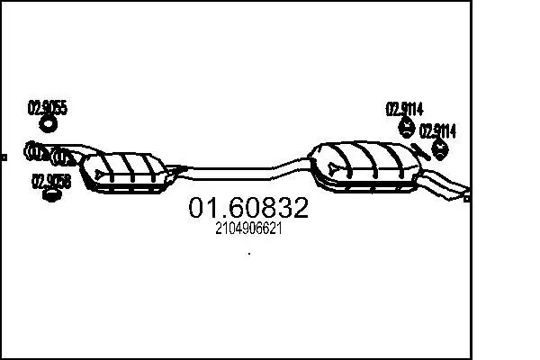 Handler.Part End silencer MTS 0160832 1