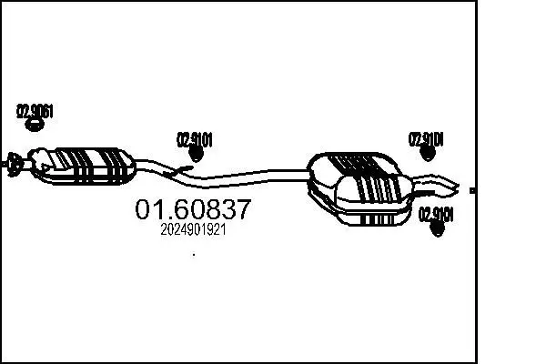 Handler.Part End silencer MTS 0160837 1