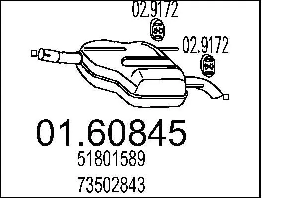 Handler.Part End silencer MTS 0160845 1