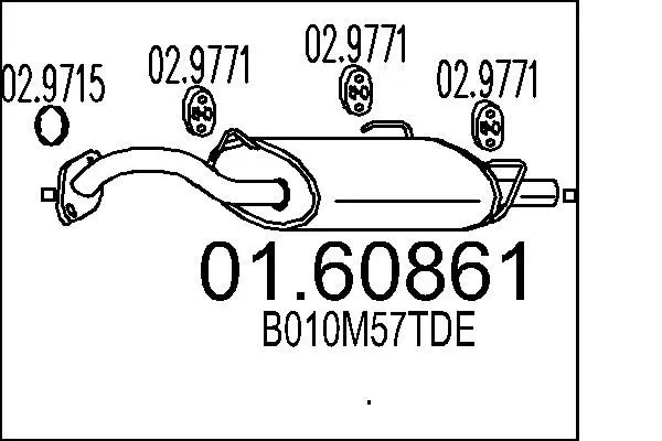 Handler.Part End silencer MTS 0160861 1