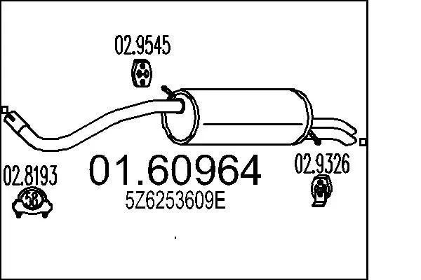 Handler.Part End silencer MTS 0160964 1