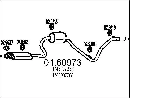 Handler.Part End silencer MTS 0160973 1