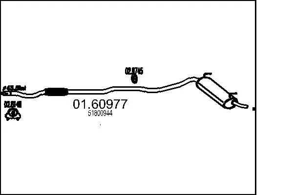 Handler.Part End silencer MTS 0160977 1