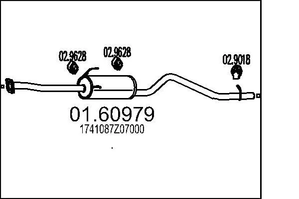 Handler.Part End silencer MTS 0160979 1