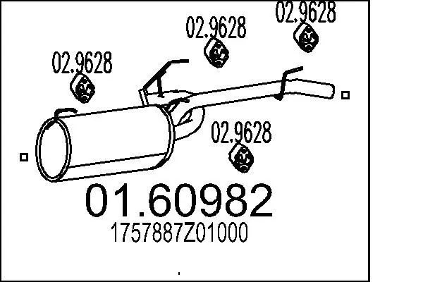 Handler.Part End silencer MTS 0160982 1