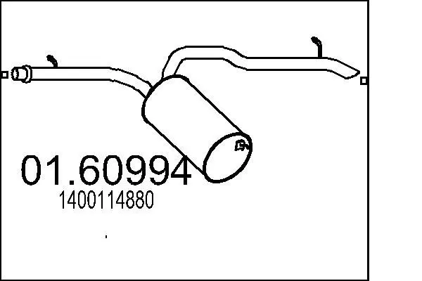 Handler.Part End silencer MTS 0160994 1