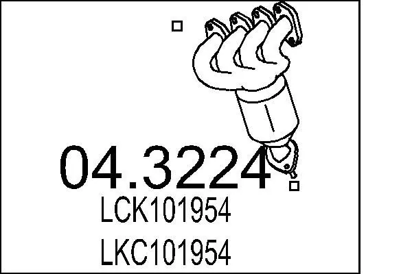 Handler.Part Catalytic converter MTS 043224 1