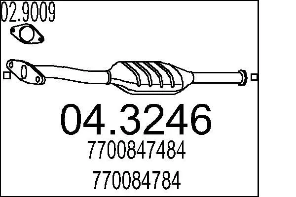 Handler.Part Catalytic converter MTS 043246 1