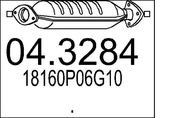 Handler.Part Catalytic converter MTS 043284 1