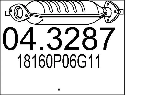 Handler.Part Catalytic converter MTS 043287 1