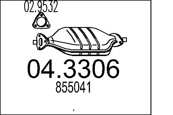 Handler.Part Catalytic converter MTS 043306 1