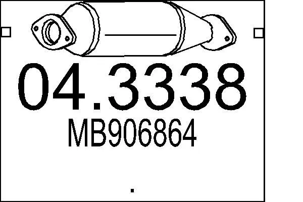 Handler.Part Catalytic converter MTS 043338 1