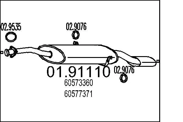 Handler.Part End silencer MTS 0191110 1