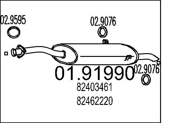 Handler.Part End silencer MTS 0191990 1