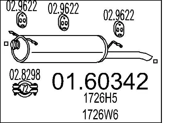 Handler.Part End silencer MTS 0160342 1