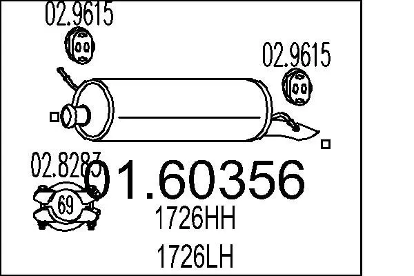 Handler.Part End silencer MTS 0160356 1