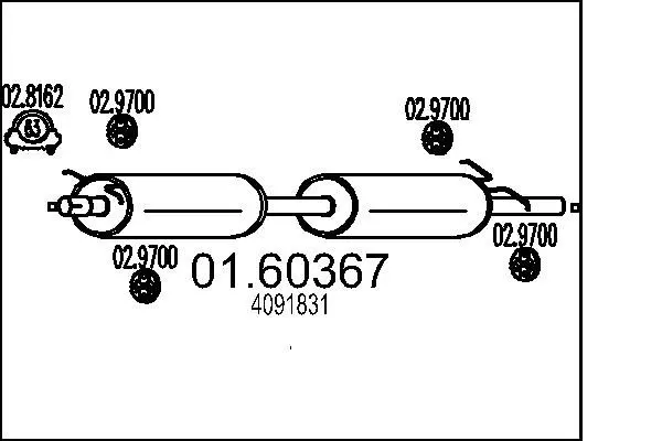 Handler.Part End silencer MTS 0160367 1