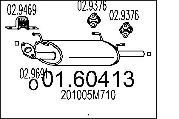 Handler.Part End silencer MTS 0160413 1