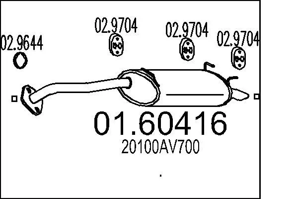 Handler.Part End silencer MTS 0160416 1