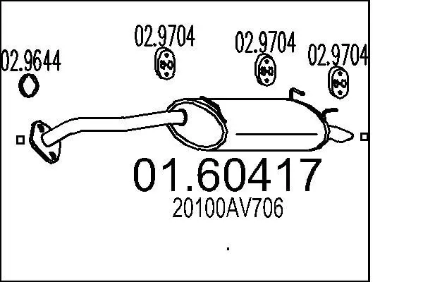 Handler.Part End silencer MTS 0160417 1