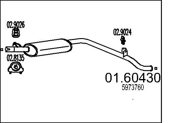 Handler.Part End silencer MTS 0160430 1