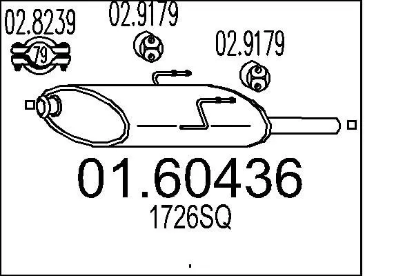 Handler.Part End silencer MTS 0160436 1