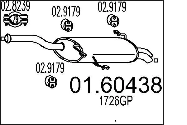 Handler.Part End silencer MTS 0160438 1